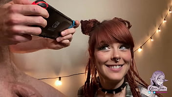Your Cute Roommate is Bored and wants your long cock in her Throat